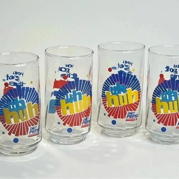 Vintage Diet Pepsi Uh Huh You Got The Right One Baby Ray Charles Glasses 4 - Picture 2 of 5